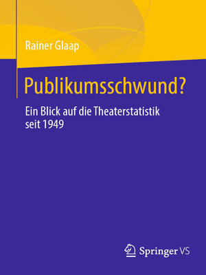 cover image of Publikumsschwund?